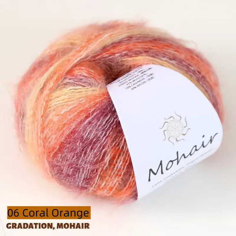 Gradient Color 100% Mohair