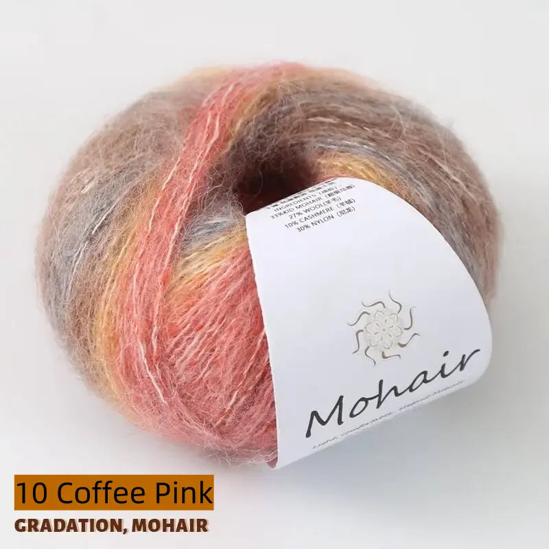 Gradient Color 100% Mohair