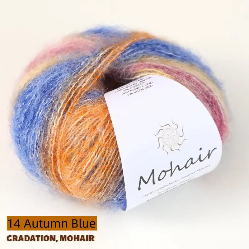 Gradient Color 100% Mohair