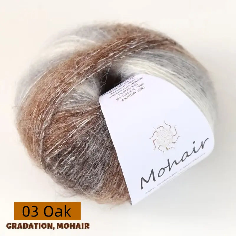 Gradient Color 100% Mohair