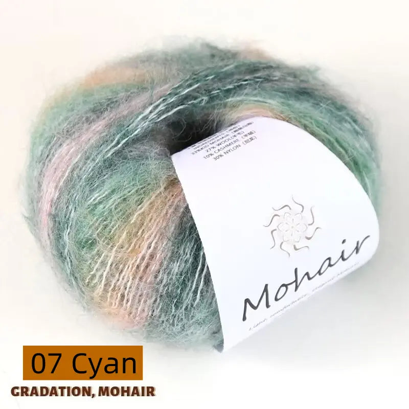 Gradient Color 100% Mohair