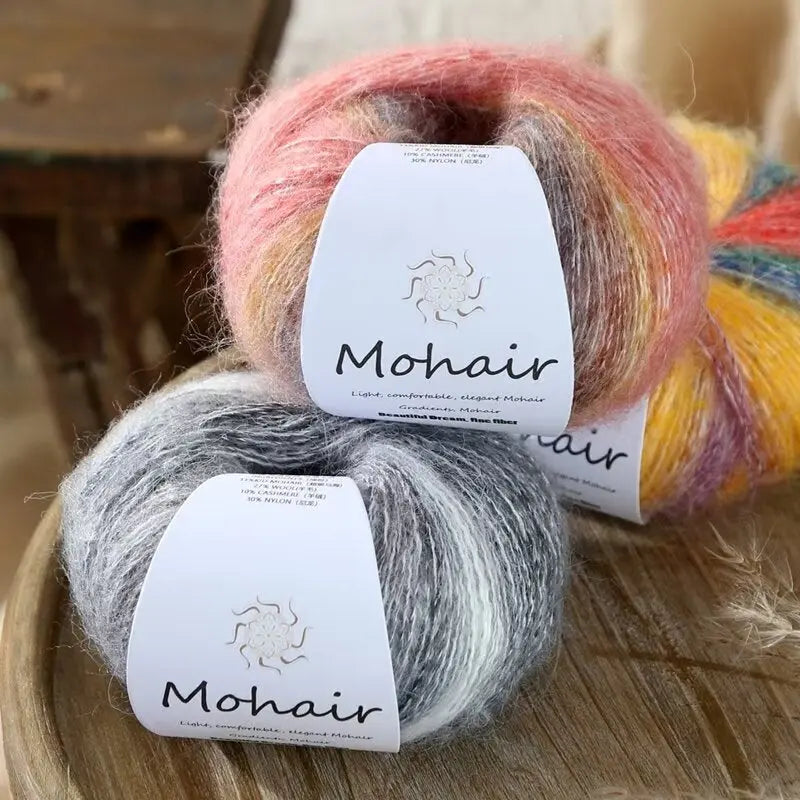 Gradient Color 100% Mohair