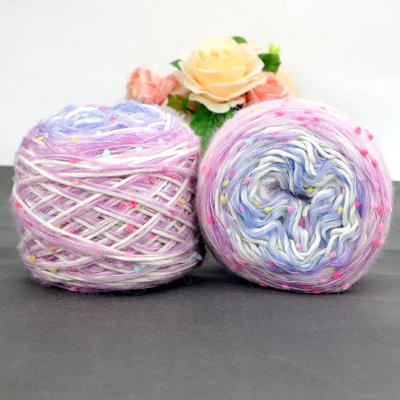 Rainbow sugar yarn