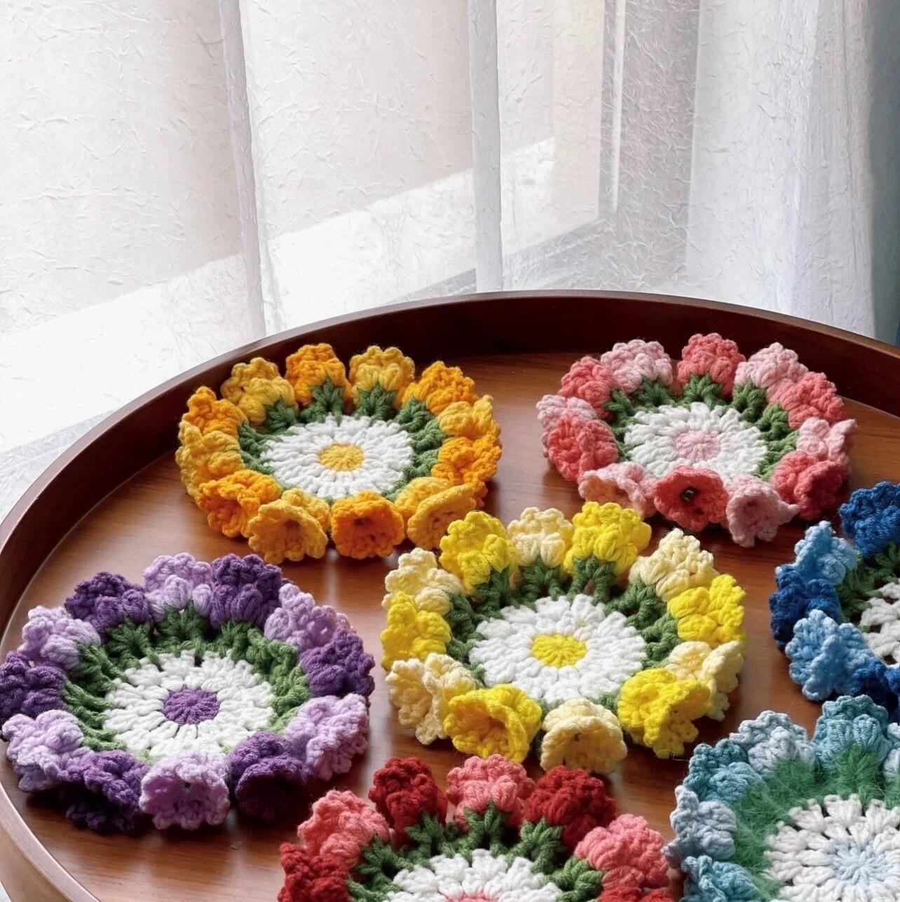 Flores Convallariae Coaster Crochet Kit - Artdor