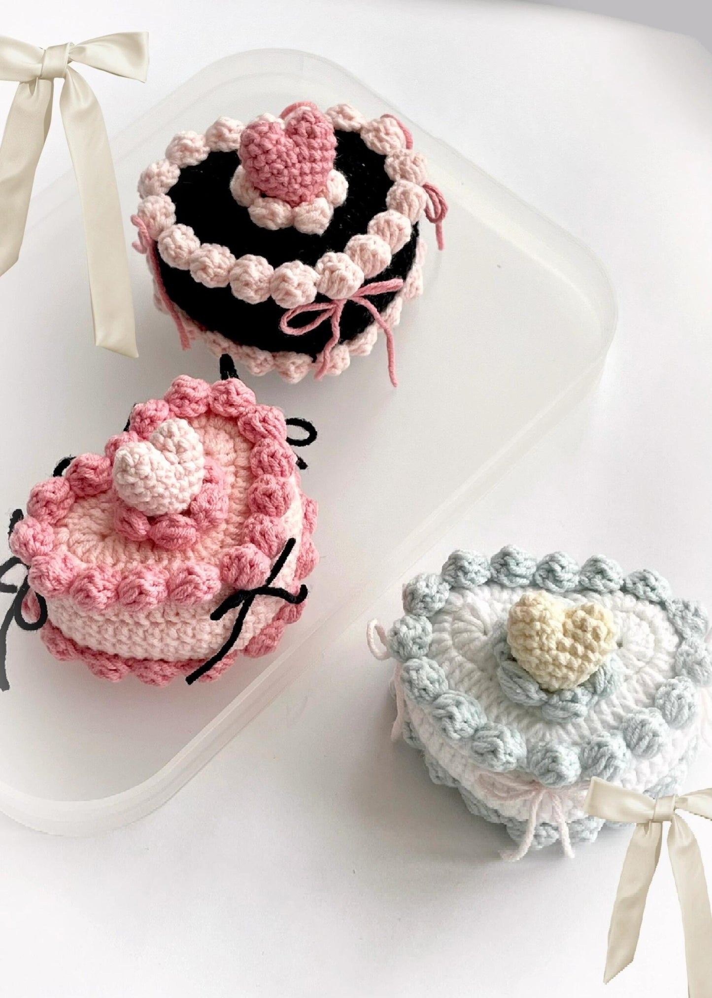 Love Cake Crochet Kit （set of 3 colors）