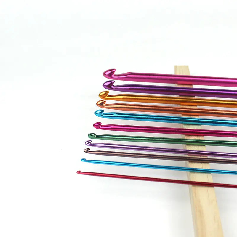 Professional Tunisian crochet hooks set for intricate and detailed crochet projects.