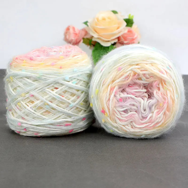 Rainbow sugar yarn