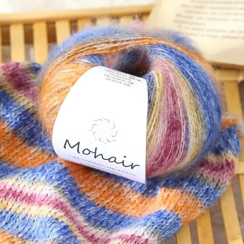 Gradient Color 100% Mohair