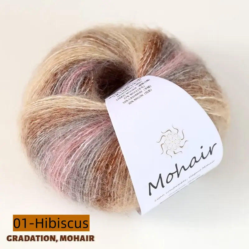 Gradient Color 100% Mohair